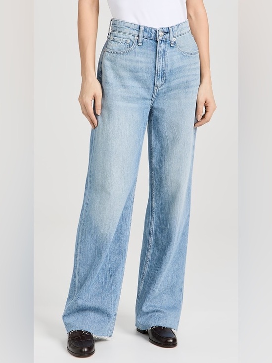 rag & bone Denim - Rag & Bone Featherweight Logan Straight wide Leg Jeans